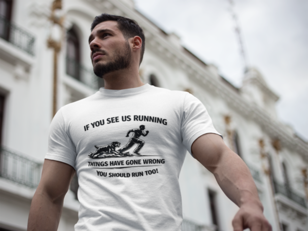 20260116181502-1f0f3074-6ca4-6d64-9f0a-4ed16a2b0305.png If You See Me Running - Funny Rottweiler Tee Light Colors