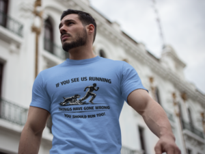 20260116181502-1f0f3074-6cd0-6eb4-8eb8-fabb2bec1f8e.png If You See Me Running - Funny Rottweiler Tee Light Colors