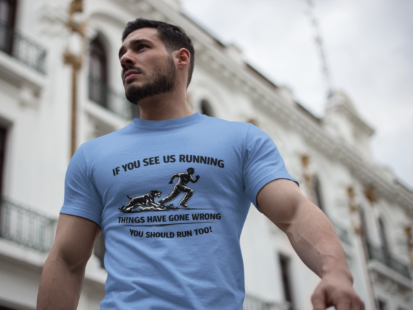20260116181502-1f0f3074-6cd0-6eb4-8eb8-fabb2bec1f8e.png If You See Me Running - Funny Rottweiler Tee Light Colors