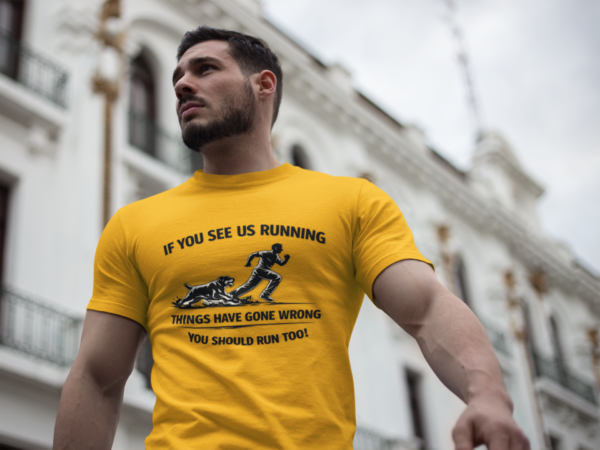 20260116181502-1f0f3074-6cda-64b4-be0a-a6bf064f0846.png If You See Me Running - Funny Rottweiler Tee Light Colors