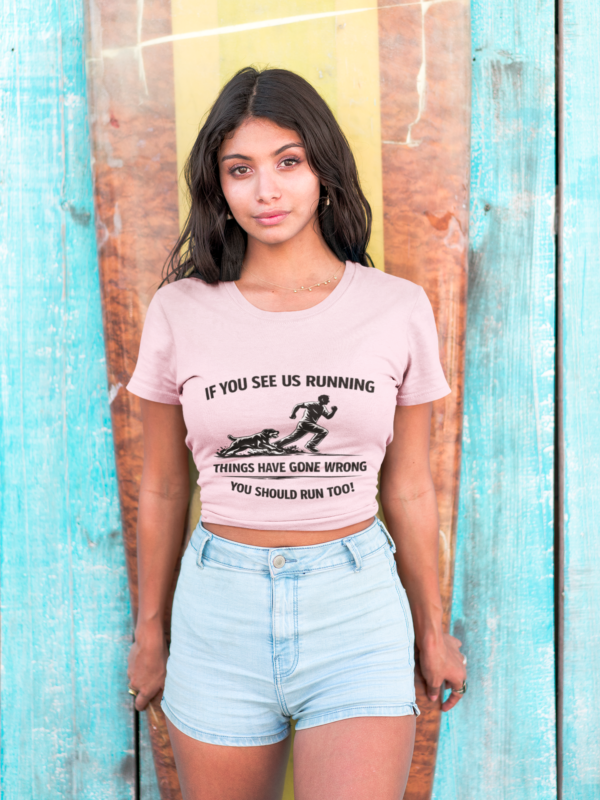 20260116181503-1f0f3074-725c-643c-b1f2-de21e5753673.png If You See Me Running - Funny Rottweiler Tee Light Colors