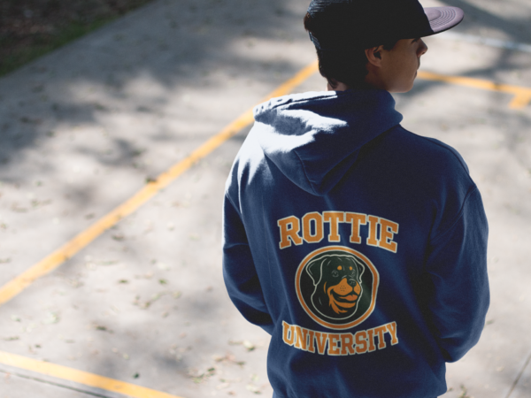 20260117072402-1f0f3757-fc0e-63d0-8da6-a281c4602d2b.png Rottie University™ Rottweiler Mascot Zip Hoodie NP — Full‑Zip Jacket