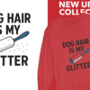 20260118092225-1f0f44f3-3bf8-60ce-a6e8-96da4043b40f.png Dog Hair Is My Glitter Long Sleeve Tee — Funny Rottie Shirt for Dog Lovers