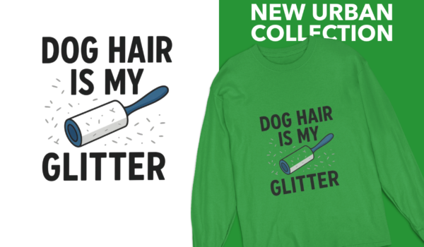 20260118092225-1f0f44f3-3cf1-6138-ac8a-168263c2919c.png Dog Hair Is My Glitter Long Sleeve Tee — Funny Rottie Shirt for Dog Lovers