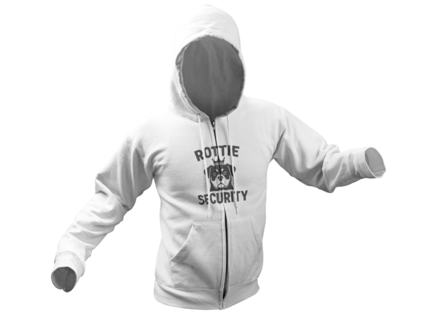 20260203232447-1f101578-79a9-6854-8ecc-4a56dc9e00ec.png Rottie Security Zip Hoodie LTC – Rottweiler Dog Guard Full-Zip Sweatshirt