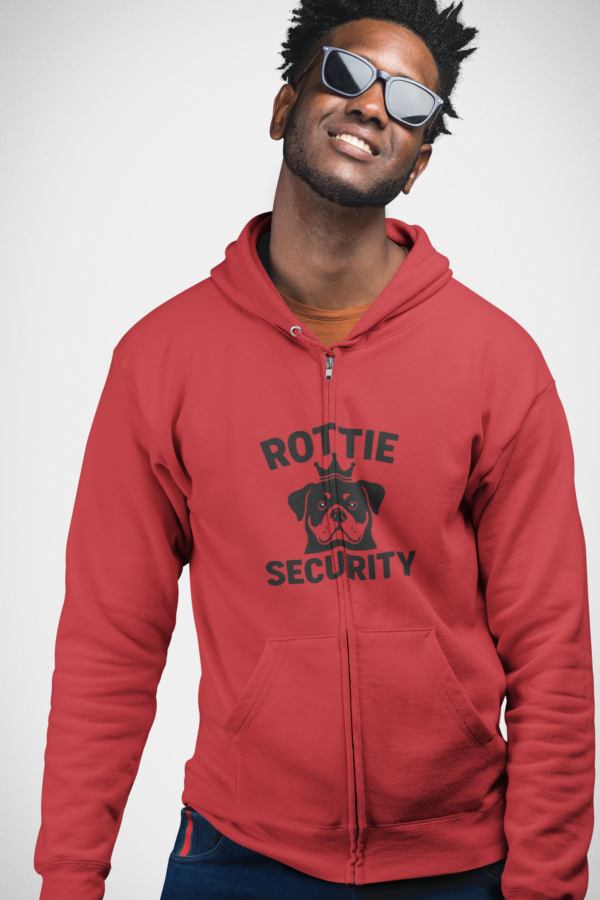20260203232610-1f10157b-9087-6c4e-9fd8-8eb6e89bcc03.png Rottie Security Zip Hoodie LTC – Rottweiler Dog Guard Full-Zip Sweatshirt