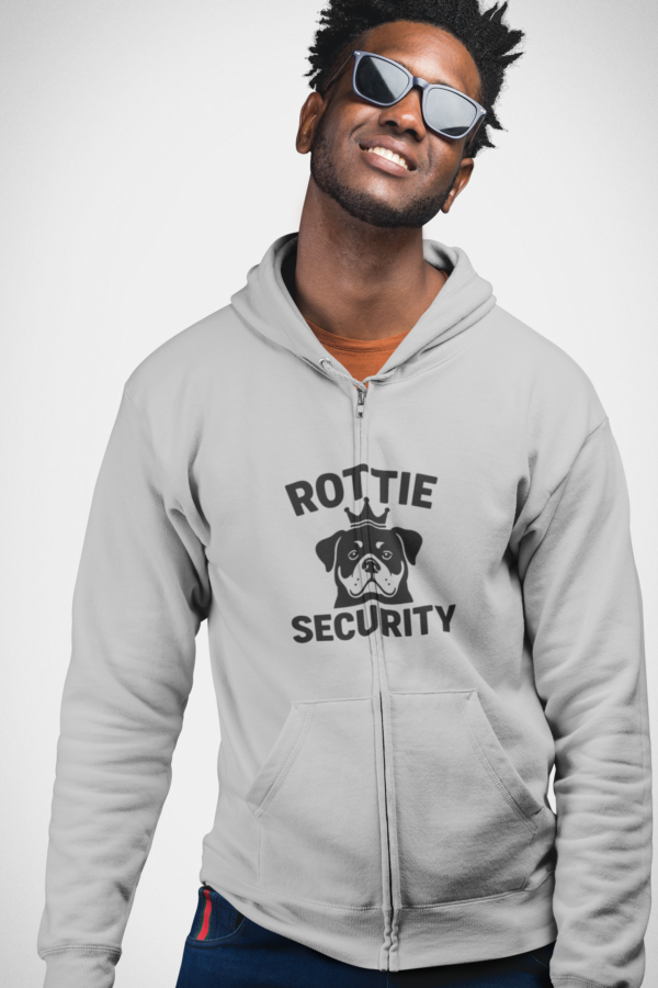 20260203232620-1f10157b-f1d3-62f0-8aab-1627dedb3ac5.png Rottie Security Zip Hoodie LTC – Rottweiler Dog Guard Full-Zip Sweatshirt
