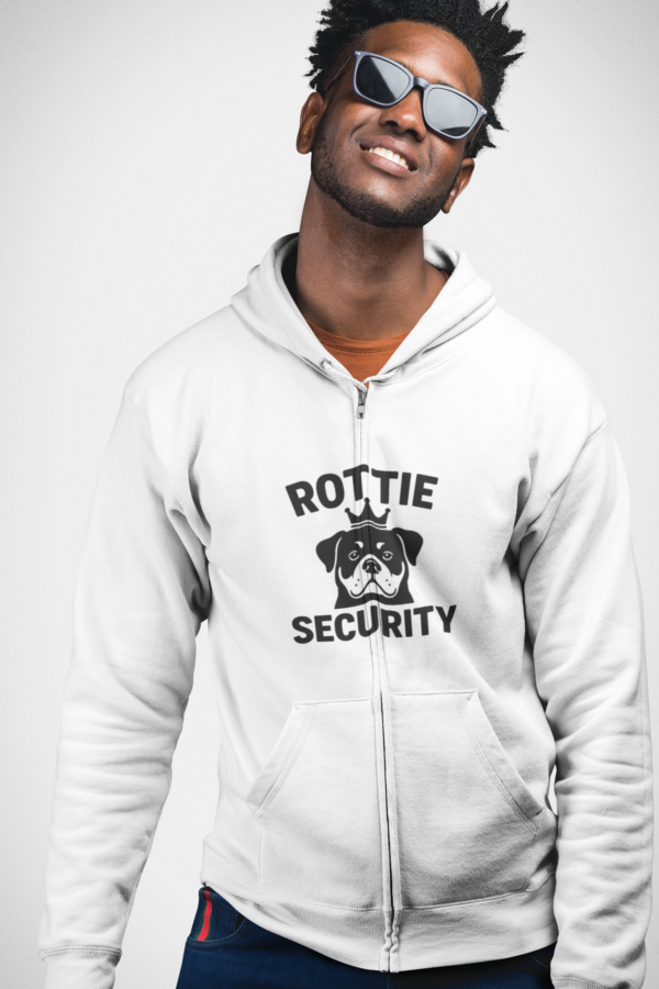 20260203232620-1f10157b-f5c3-6752-ac7f-4a56dc9e00ec.png Rottie Security Zip Hoodie LTC – Rottweiler Dog Guard Full-Zip Sweatshirt