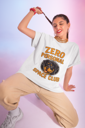 Zero Personal Space Club T-Shirt — Funny Rottweiler Dog Tee