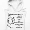 Crewneck Sweatshirt - Funny Dog Bite Quote with Winking Face Graphic