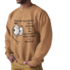 Crewneck Sweatshirt - Funny Dog Bite Quote with Winking Face Graphic