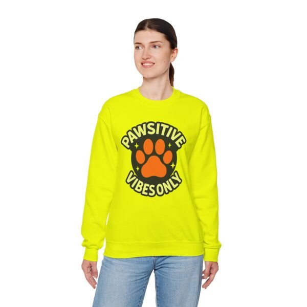 Pawsitive Vibes Only Circle with Paw Sweatshirt