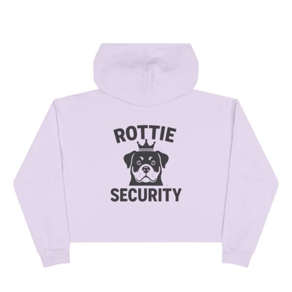 2995137911685264169_2048-1.jpeg Rottie Security Cropped Hoodie — Cute Rottweiler Guardian Graphic
