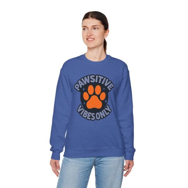 Pawsitive Vibes Only Circle with Paw Sweatshirt