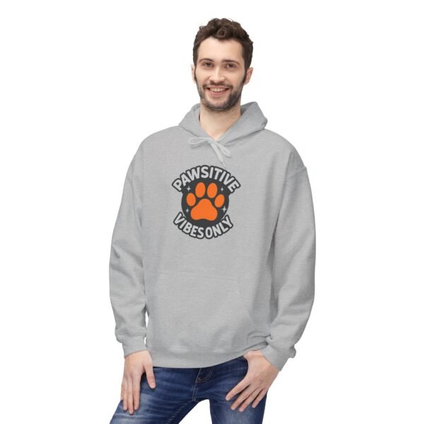 3893807430208627635_2048.jpeg Pawsitive Vibes Only Hoodie — Cute Circle Paw Print Animal Lover Sweatshirt