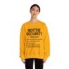 Rottie Security™ "Funny Task List" Light Color Crewneck Sweatshirt