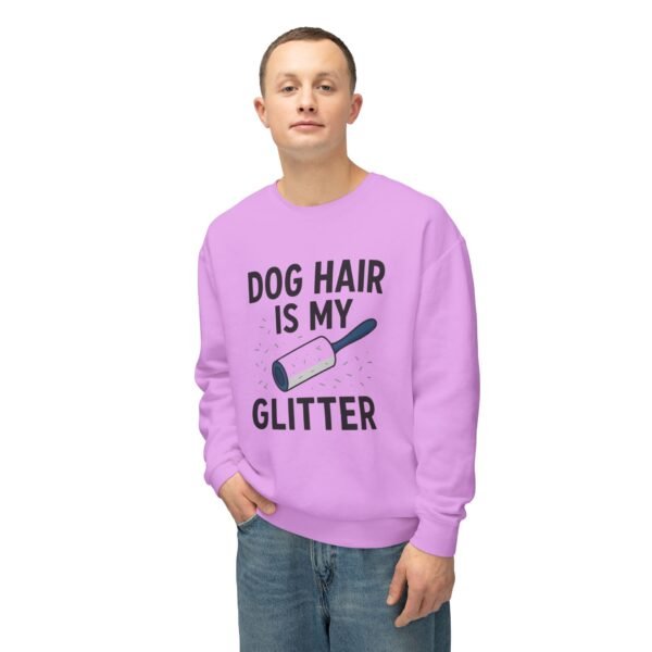 Dog Hair Is My Glitter Sweatshirt — Funny Pet Lover Crewneck