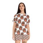 Fun Strong Paws™ Women's Short Pajama Set — Cozy Printed Sleepwear