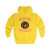 4430900616455839668_2048.jpeg Rottie University™ Rottweiler Mascot Zip Hoodie NP — Full‑Zip Jacket