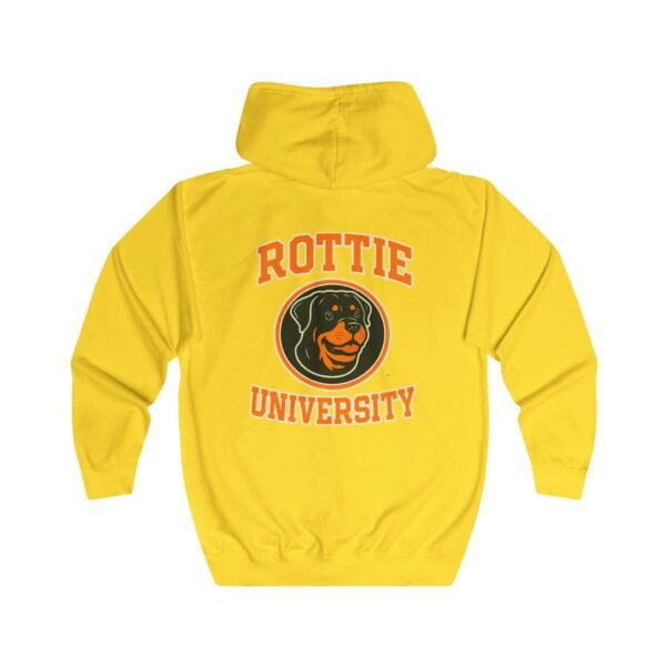 4430900616455839668_2048.jpeg Rottie University™ Rottweiler Mascot Zip Hoodie NP — Full‑Zip Jacket