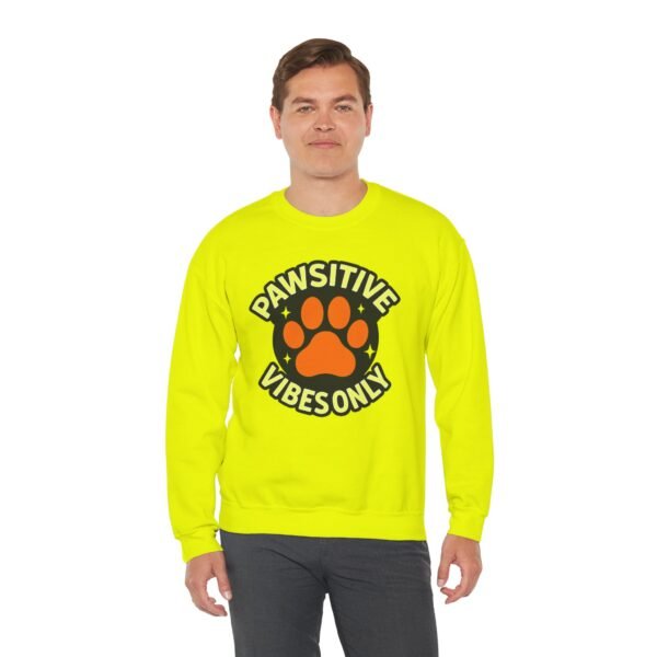 Pawsitive Vibes Only Circle with Paw Sweatshirt