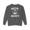 4641126432568799703_2048.jpeg Rottie Security Sweatshirt — Rottweiler Dog Crewneck White Print