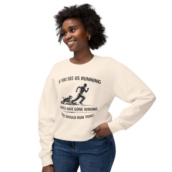4727546507368848649_2048.jpeg If You See Us Running Crewneck - Funny Running Sweatshirt