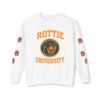 4870363479551120586_2048.jpeg Rottie University Crewneck Sweatshirt With Paws