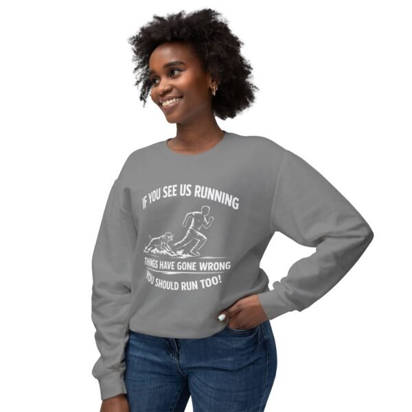 4959710479469605868_2048.jpeg If You See Us Running Crewneck - Funny Running Sweatshirt DKC