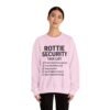 Rottie Security™ "Funny Task List" Light Color Crewneck Sweatshirt