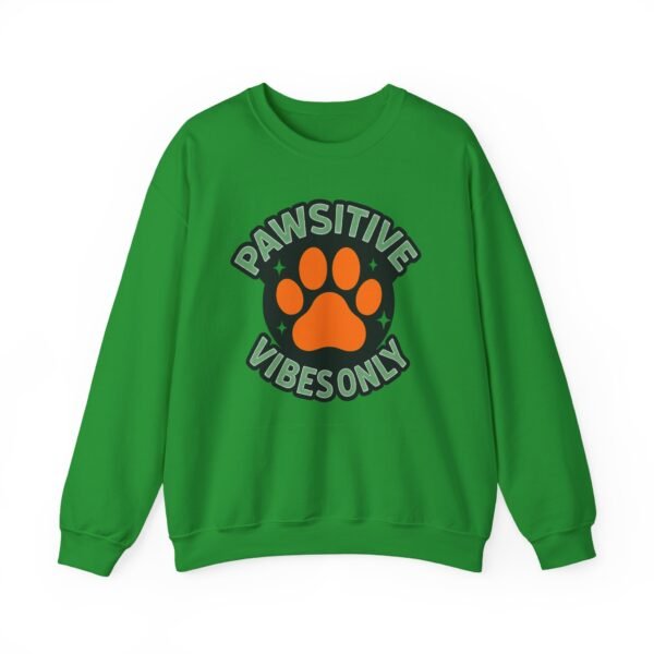 Pawsitive Vibes Only Circle with Paw Sweatshirt