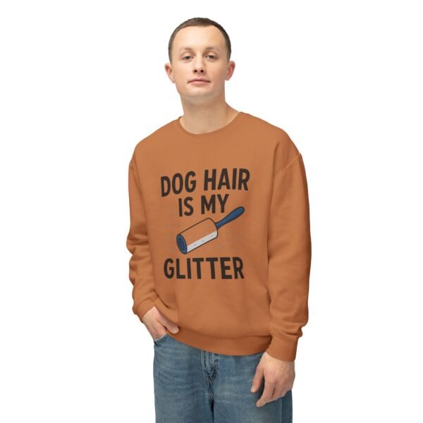 Dog Hair Is My Glitter Sweatshirt — Funny Pet Lover Crewneck