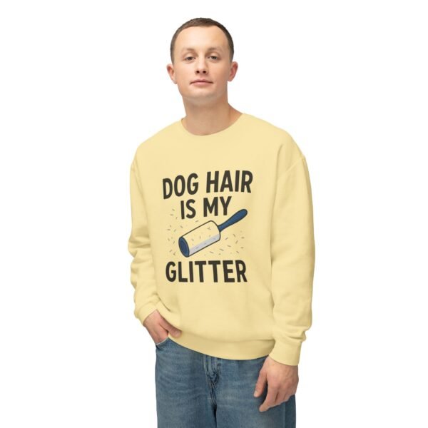 Dog Hair Is My Glitter Sweatshirt — Funny Pet Lover Crewneck