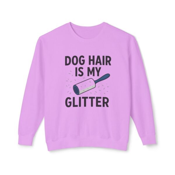 Dog Hair Is My Glitter Sweatshirt — Funny Pet Lover Crewneck