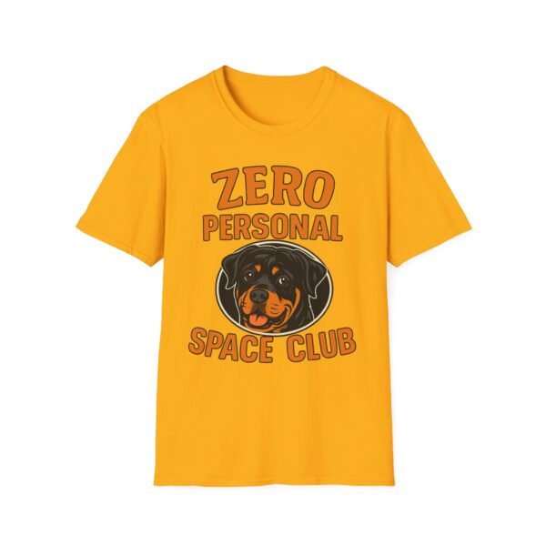 Zero Personal Space Club T-Shirt — Funny Rottweiler Dog Tee