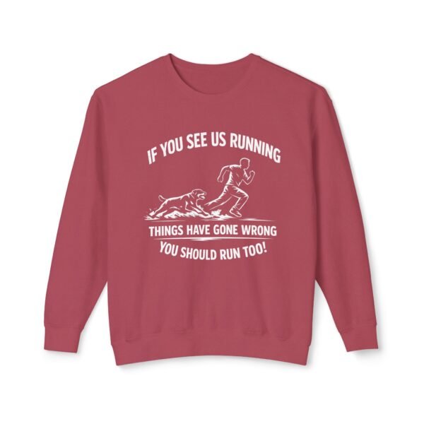 666993264632248510_2048.jpeg If You See Us Running Crewneck - Funny Running Sweatshirt DKC