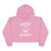 6691720563983602796_2048.jpeg Rottie Security™ Cropped Hoodie — Rottweiler Dog Mom/Dad Crown Graphic
