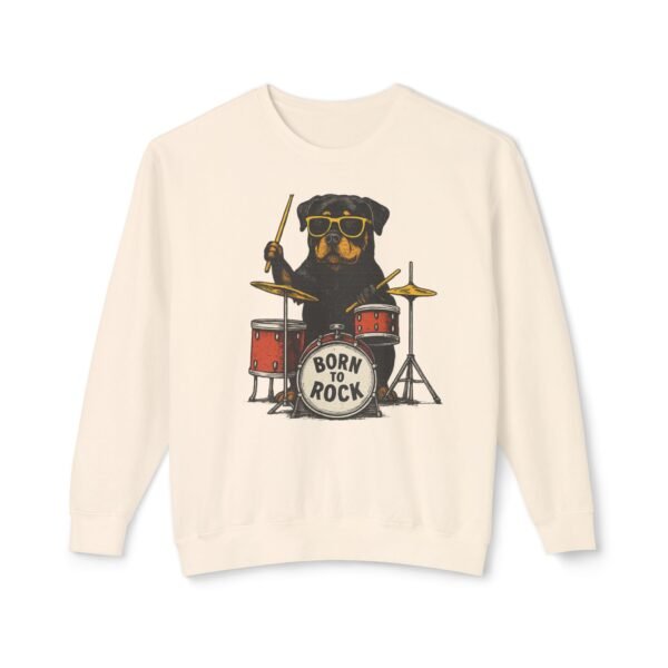 6737048848445838734_2048.jpeg Rottie Born to Rock Sweatshirt