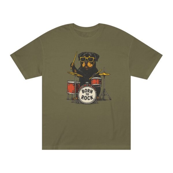 7017278826467614828_2048.jpeg Rottie Born to Rock Unisex Classic Tee