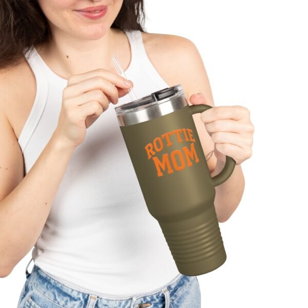 7122564647024203788_2048.jpeg Rottie Mom Insulated Travel Mug, 40oz