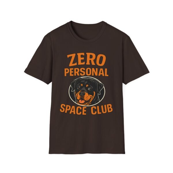Zero Personal Space Club T-Shirt — Funny Rottweiler Dog Tee