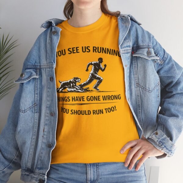 7464102986154090253_2048.jpeg If You See Me Running - Funny Rottweiler Tee Light Colors