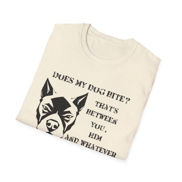 7498426850454070590_2048.jpeg Does My Dog Bite Softstyle T-Shirt