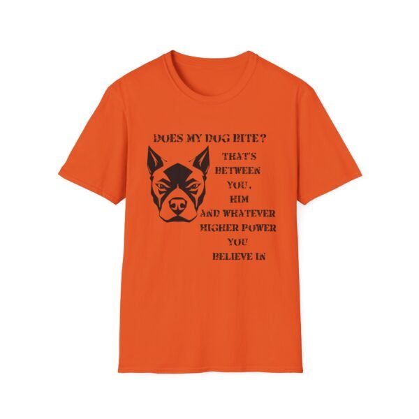 7593312181351555216_2048.jpeg Does My Dog Bite Softstyle T-Shirt