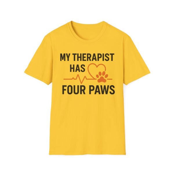7740457764954295220_2048.jpeg My Therapist Has Four Paws T-Shirt — Funny Dog/Cat Lover Tee