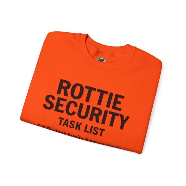 Rottie Security™ "Funny Task List" Light Color Crewneck Sweatshirt