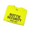 Rottie Security™ "Funny Task List" Light Color Crewneck Sweatshirt