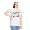8078129038231672026_2048.jpeg My Therapist Has Four Paws T-Shirt — Funny Dog/Cat Lover Tee