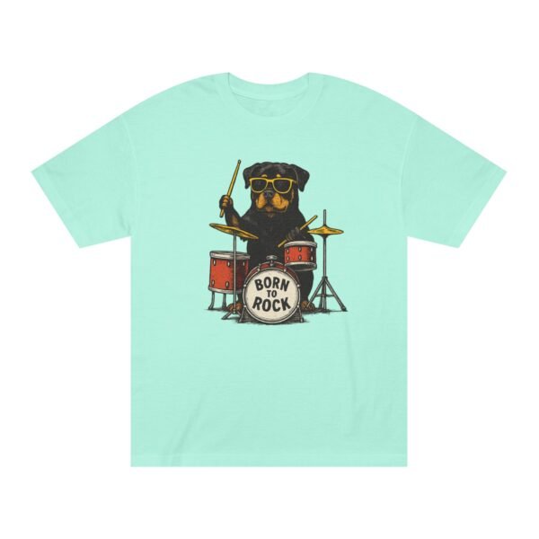 8119723551870898469_2048.jpeg Rottie Born to Rock Unisex Classic Tee