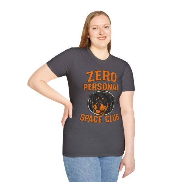 Zero Personal Space Club T-Shirt — Funny Rottweiler Dog Tee